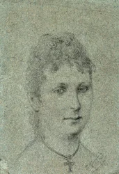 Portret van Mette-Sophie Gad, ca. 1873