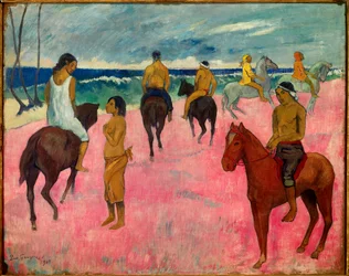 Ruiters op het strand, 1902