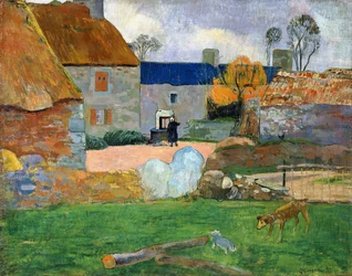 Het blauwe dak of de boerderij van Pouldu, 1890