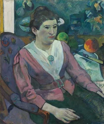 Vrouw voor een stilleven van Cézanne, 1890
