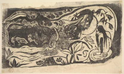 Houtsnede met een Gehoofd Hoofd, 1898-99