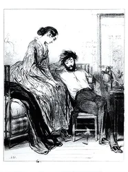 In de Gevangenis voor Schulden in Clichy, ca. 1830-40