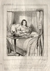 De Actrices: Bij het kleine opstaan, 1843