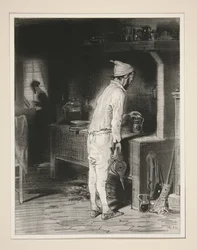 Monsieur in de keuken, Madame aan de piano.