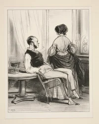 Wat is er met je? - Ik ben Jules net met Madame Bouvier tegengekomen!...
