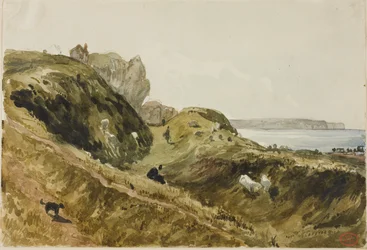 De kliffen bij Dieppe