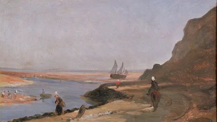De riviermonding bij Trouville, 1864