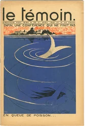 Omslag voor het tijdschrift The Temoin, Satirisch in Kleuren, 21 april 1935