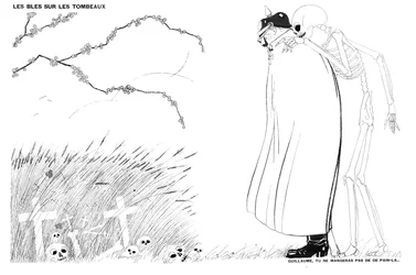 De dood vertelt Kaiser Wilhelm dat hij nooit brood zal eten gemaakt van tarwe die groeit op de lijken en graven van Franse soldaten