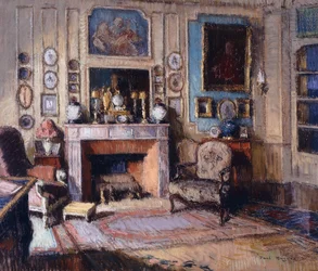Een Interieur van een Tekenkamer