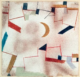 Abstract met halve maan