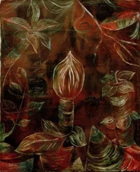 Decoratief plantenbeeld De knop