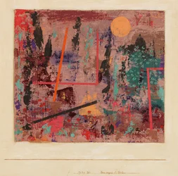 Begin van de tuinconstructie, 1929