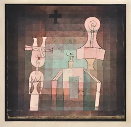 Stilleven met sculpturen, 1923