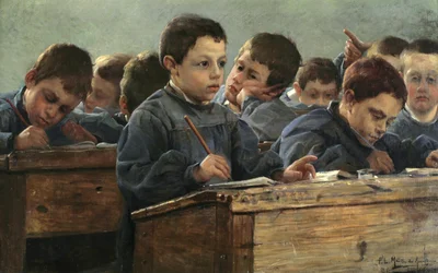 In de klas, 1886