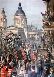 Begrafenis van Lajos Kossuth, Boedapest, 21 maart 1894