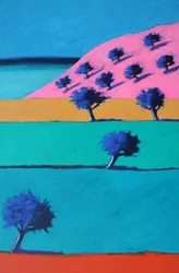 Ibiza II #1, 2022 (acryl op board)