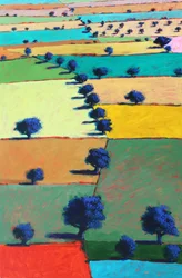 Severn Plain, 2022 (acryl op board)