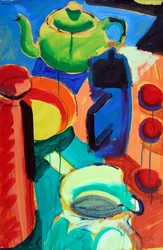 Stilleven, 2024 (acryl op papier)