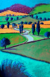 Naar Ledbury, 2024 (acryl op board)