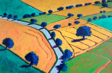 Naar Upton, 2024 (acryl op board)
