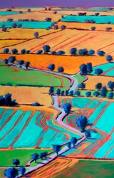 Towards Welland #3 (detail),2024 (acryl op board)