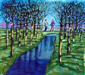 Valentijn, 2024 (acryl op papier)