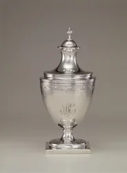 Suikerpot met deksel, ca. 1795