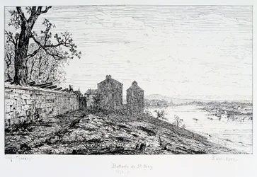 Batterij van St. Ouen, Beleg van Parijs, 1870-1871