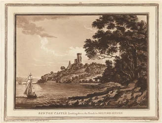 Benton Kasteel, Uitzicht op de Reach naar Milford Haven