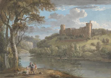 Bothwell Castle, vanuit het zuiden