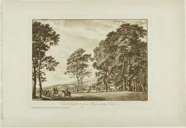 Chirk Kasteel en omgeving vanuit Wynnstay Park