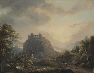 Landschap met een kasteel