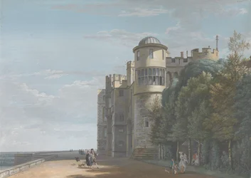 Het noordelijke terras, kijkend naar het oosten