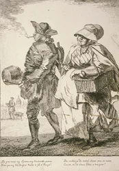 Twee lepelsverkopers, Cries of London, 1760