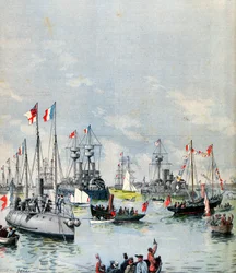 Franse Vloot in de Haven van Portsmouth, 1891