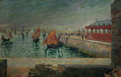 De vismarkt, Port-en-Bessin