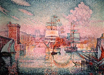 Ingang van de haven van Marseille, 1911