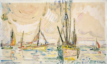 Vissersboten in de Haven van Locmalo