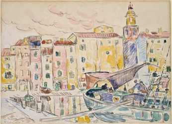 Vanuit de haven van Saint-Tropez