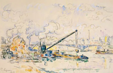 Le Pont Mirabeau. De zandhoop