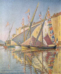 Zeilboten in de haven van St. Tropez