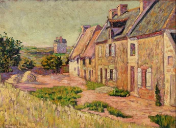 Saint-Briac, binnenplaats bij Ville Hue, 1885