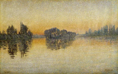 Zonsondergang, Herblay