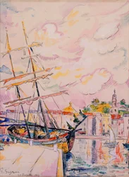 De haven van Saint-Tropez, 1918