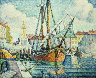 De haven van St. Tropez; Le Port de St. Tropez, 1923