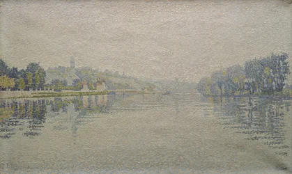 Gezicht op de Seine bij Herblay, 1889