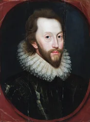 Portret van een heer (olieverf op paneel)