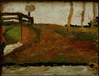 Veenlandschap met brug