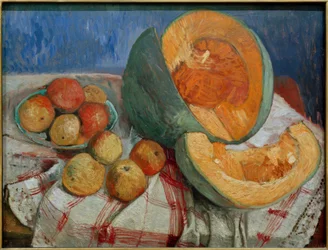Stilleven met pompoen